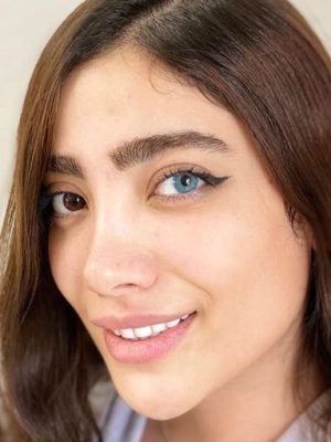خرید لنز آبی تیره Diamond