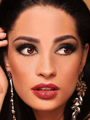 خرید لنز عسلی تیره brown