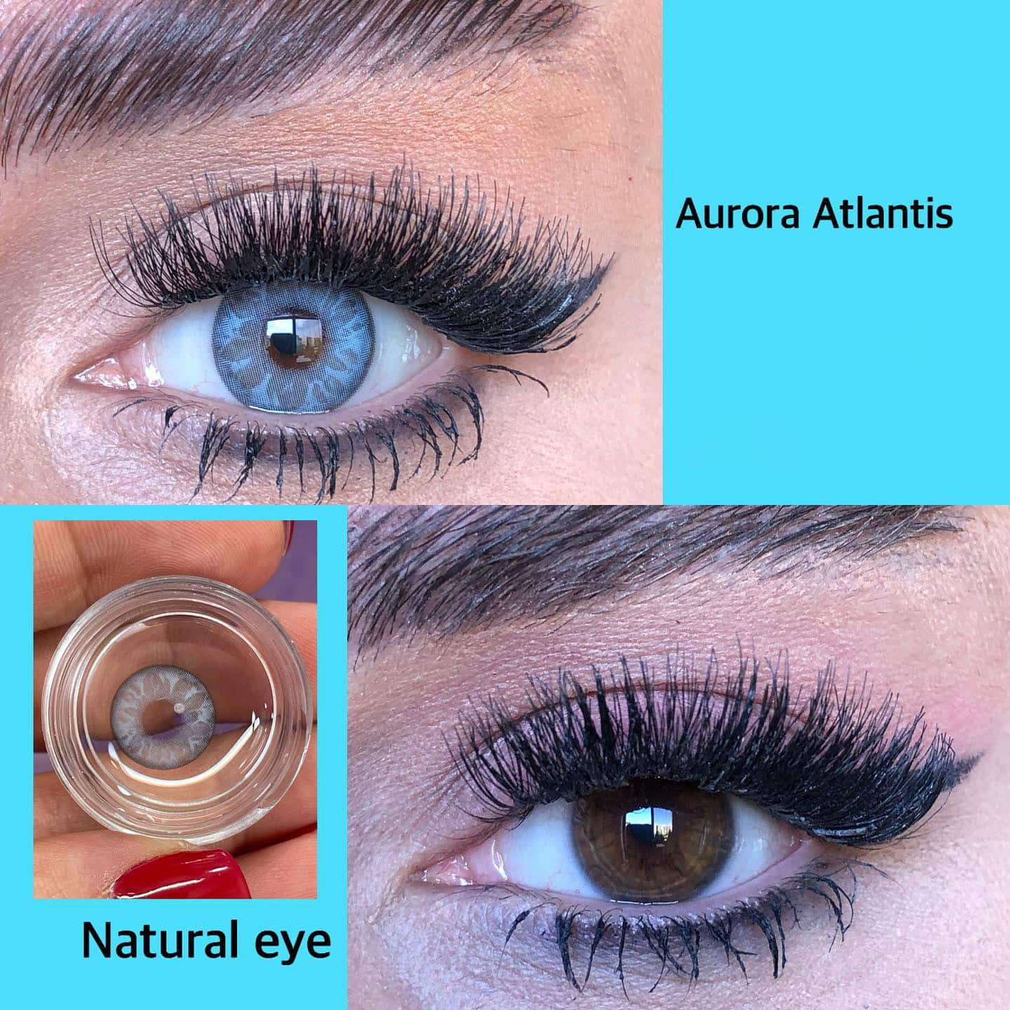 لنز آبی روشن Aurora Atlantis - Image 2