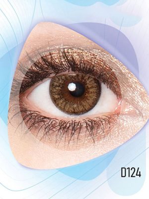 خرید لنز عسلی تیره D124