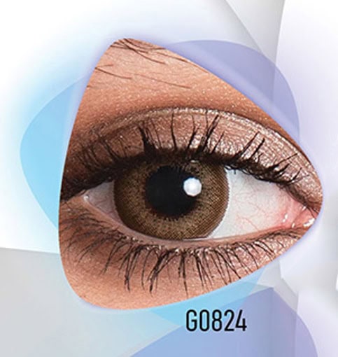 لنز عسلی تیره G0824 - Image 2