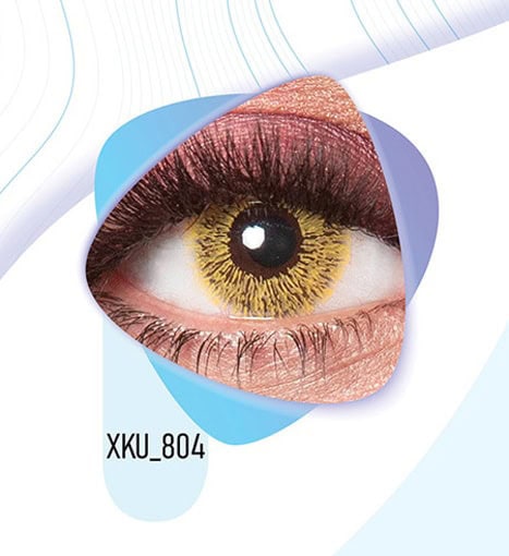خرید لنز عسلی روشن XKU804