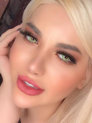 خرید لنز سبز روشن Big Pupil Gray Green