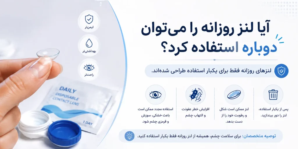 آیا لنز روزانه را می توان دوباره استفاده کرد؟
